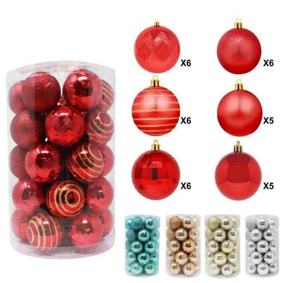 * Joiedomi 34Pcs Red Christmas Ball Ornaments | Christmas Ornaments