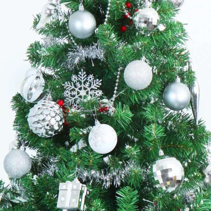 * Joiedomi 71Pcs White And Silver Christmas Tree Ornaments | Christmas Ornaments