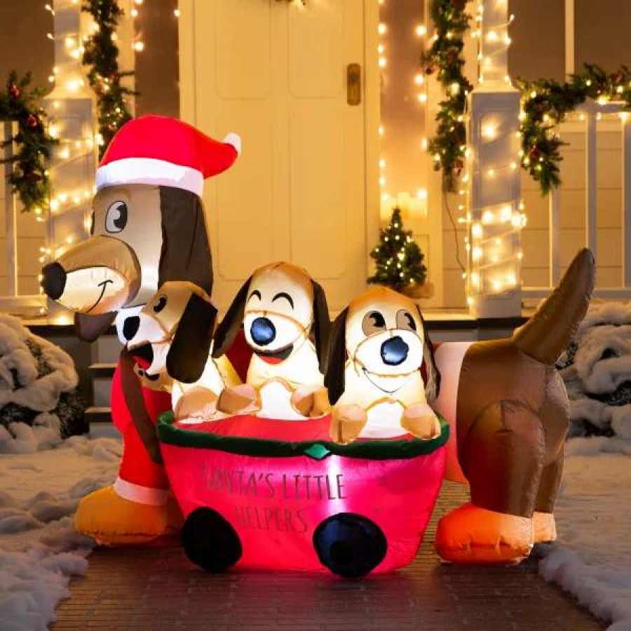 * Joiedomi 5Ft Long Led Christmas Inflatable Puppy | Christmas Inflatables