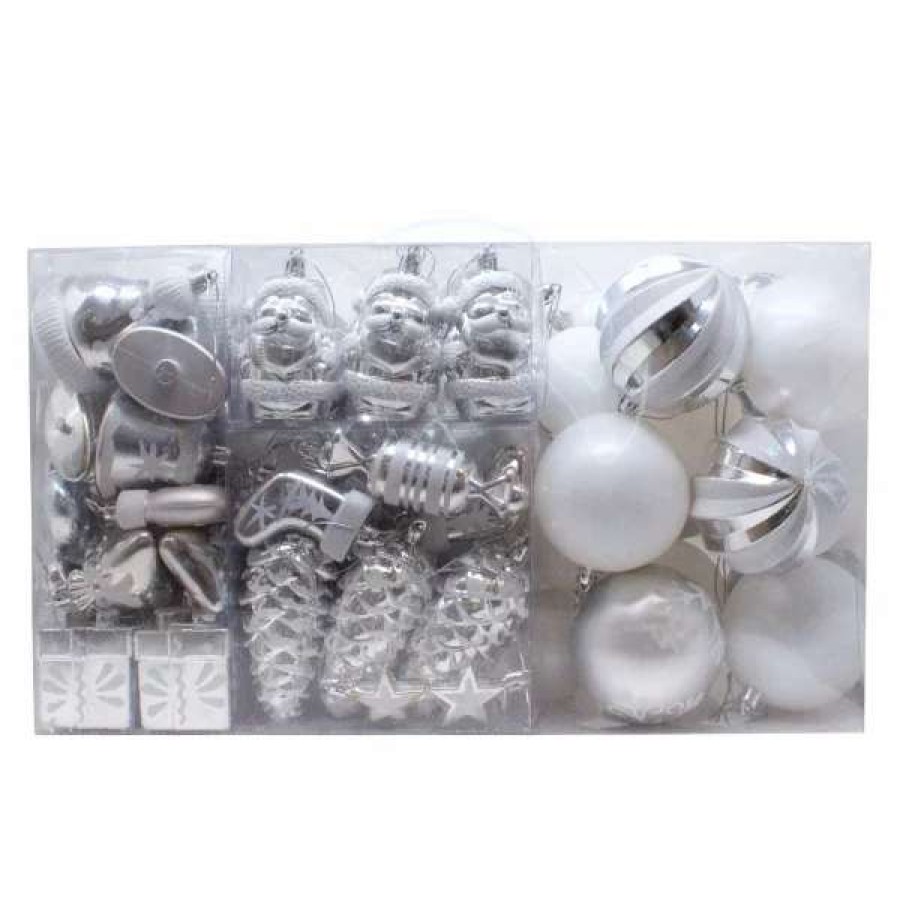 * Joiedomi 81Pcs White And Silver Christmas Ornaments | Christmas Ornaments