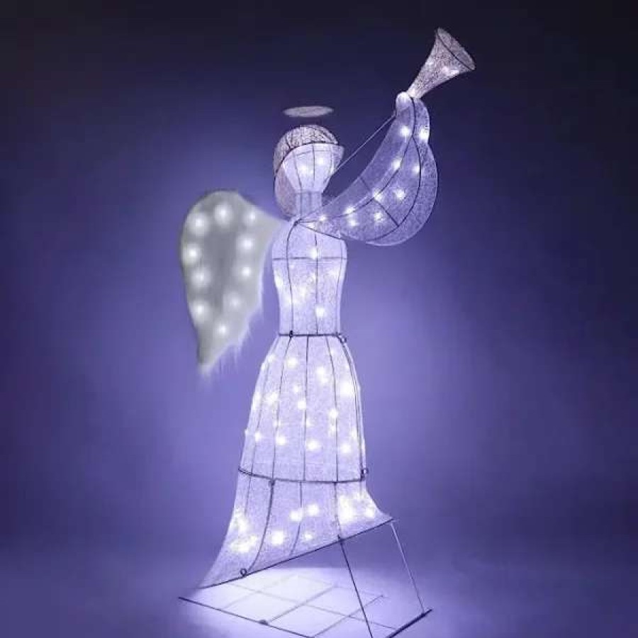 * Joiedomi Christmas Cotton Angel Led Hard Light 5Ft | Christmas Outdoor Decor