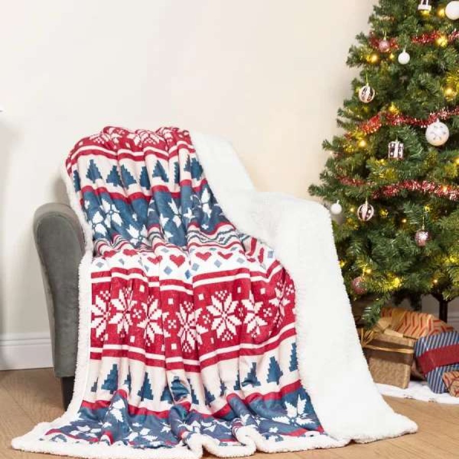 * Joyin Twin Size Cozy Fleece Christmas Throw Blanket | Christmas Indoor Decor